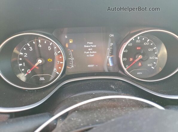 3C4NJDBB5MT503105 2021 JEEP COMPASS Gray Widok zestawu wskaźników