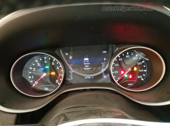 3C4NJDBB7MT565802 2021 JEEP COMPASS Charcoal Instrument cluster view