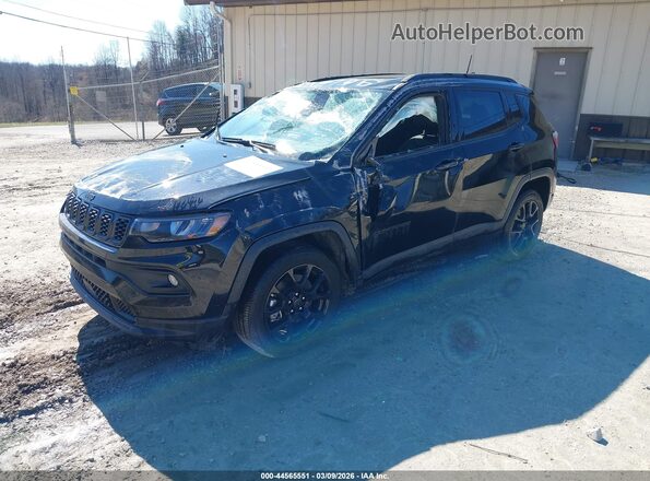 3C4NJDBN4TT169173 2026 JEEP COMPASS Black Առջևի ձախ երեք քառորդ տեսարան