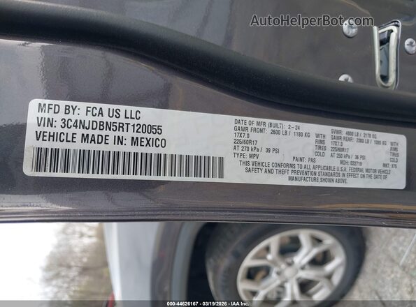 3C4NJDBN5RT120055 2024 JEEP COMPASS Gray Вид підкапотного простору
