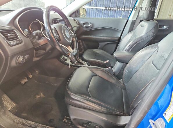 3C4NJDCBXMT520349 2021 JEEP COMPASS Blue Vista interior delantera