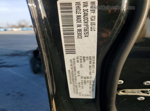 3C4NJDCN1PT567574 2023 JEEP COMPASS Черный Вид наклейки с VIN-кодом