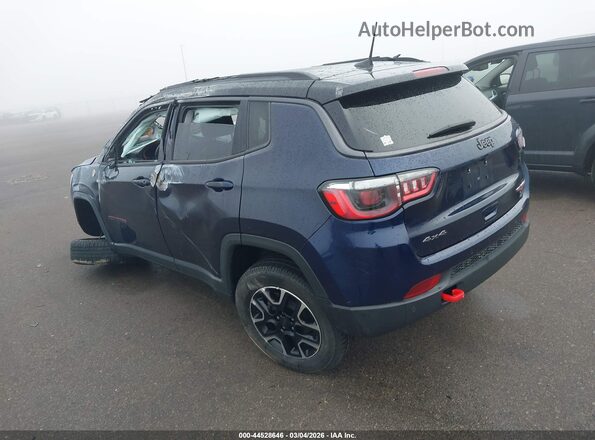 3C4NJDDB0MT588836 2021 JEEP COMPASS Blue Rear left