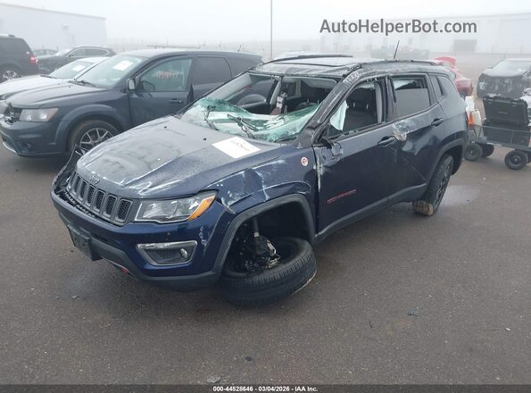 3C4NJDDB0MT588836 2021 JEEP COMPASS Blue Front view