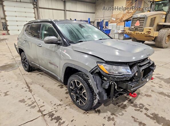 3C4NJDDB4MT531202 2021 JEEP COMPASS Gray Передня права чверть