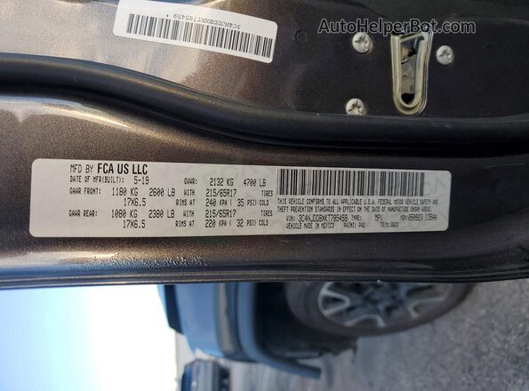 3C4NJDDBXKT785459 2019 JEEP COMPASS Black 
