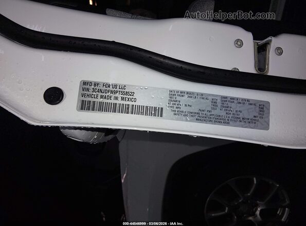 3C4NJDFN9PT558522 2023 JEEP COMPASS White Շարժիչի բաժամունքի տեսք