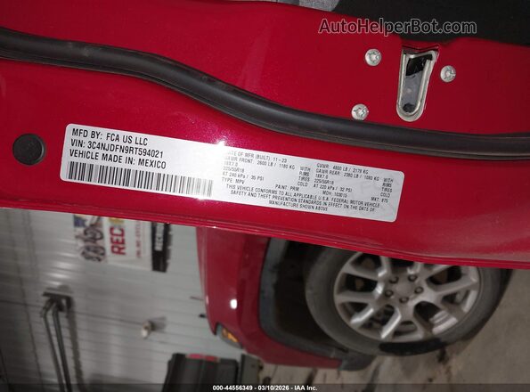 3C4NJDFN9RT594021 2024 JEEP COMPASS Maroon Вид підкапотного простору