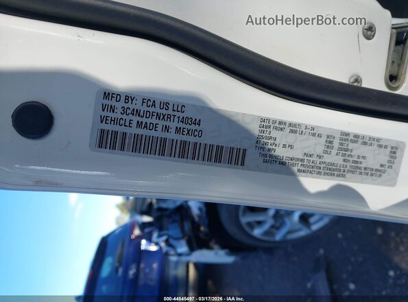 3C4NJDFNXRT140344 2024 JEEP COMPASS White Вид підкапотного простору