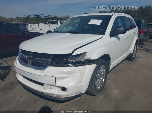 3C4PDCAB3GT219472 2016 DODGE JOURNEY White Vista tres cuartos delantera izquierda