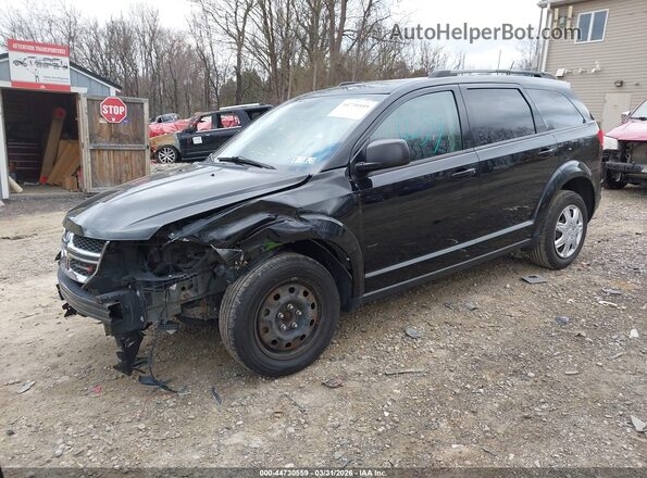 3C4PDCAB4HT705340 2017 DODGE JOURNEY Black Առջևի ձախ երեք քառորդ տեսարան