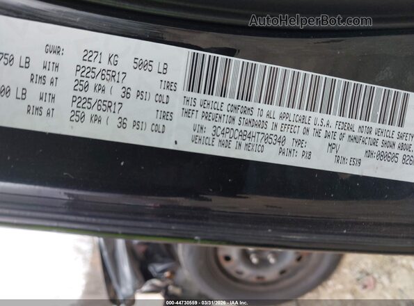3C4PDCAB4HT705340 2017 DODGE JOURNEY Black Շարժիչի բաժամունքի տեսք