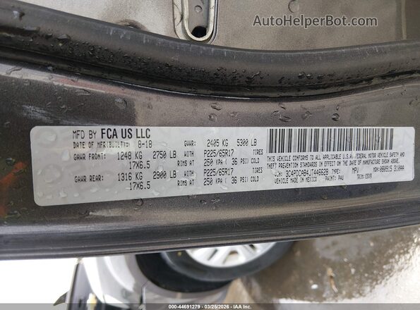 3C4PDCAB4JT446628 2018 DODGE JOURNEY Серый Вид подкапотного пространства