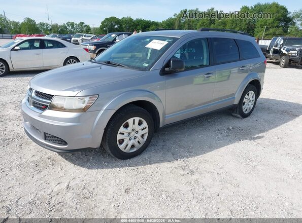 3C4PDCAB6JT218338 2018 DODGE JOURNEY Silver Առջևի ձախ երեք քառորդ տեսարան