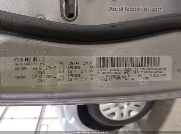 3C4PDCAB6JT218338 2018 DODGE JOURNEY Silver Շարժիչի բաժամունքի տեսք