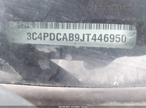 3C4PDCAB9JT446950 2018 DODGE JOURNEY Gray ძრავის განყოფილების ხედი