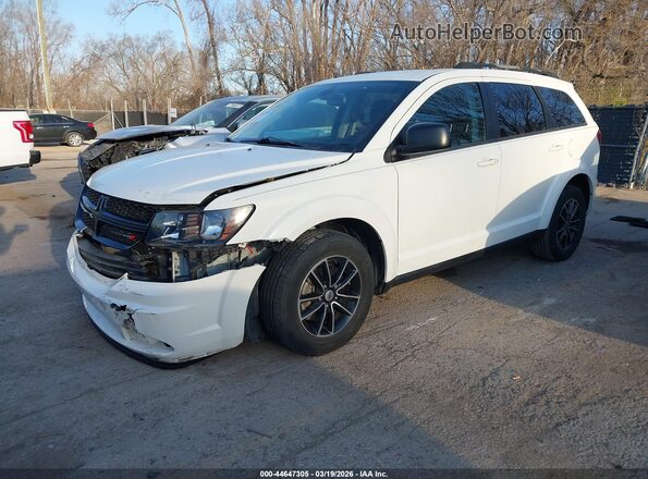 3C4PDCABXJT506153 2018 DODGE JOURNEY White წინა მარცხენა ხედი სამი მეოთხედიდან