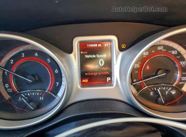 3C4PDCBG5HT503942 2017 DODGE JOURNEY Silver Вид щитка приладів