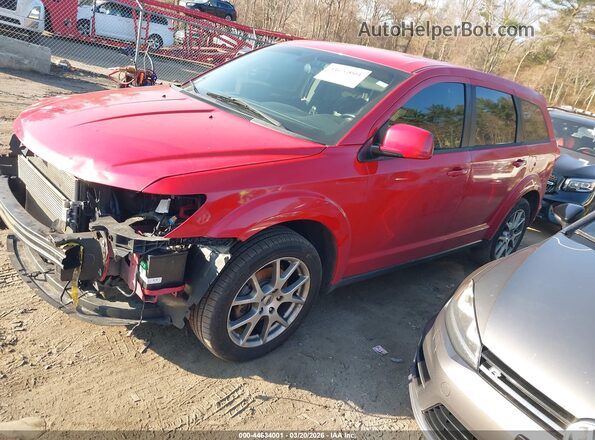 3C4PDCEG1JT381050 2018 DODGE JOURNEY Red Առջևի ձախ երեք քառորդ տեսարան