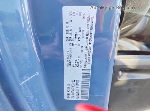 3C6FRVJG7ME503165 2021 RAM PROMASTER Blue Widok naklejki z numerem VIN