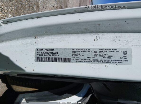 3C6LRVBG4PE522018 2023 RAM PROMASTER 1500 White Widok komory silnika