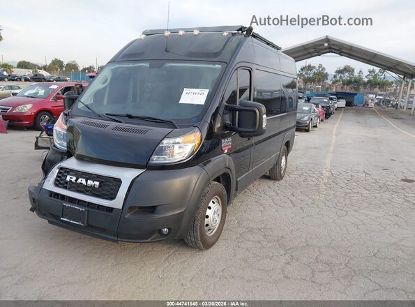 3C6LRVCG2ME577139 2021 RAM PROMASTER 2500 Black Առջևի ձախ երեք քառորդ տեսարան