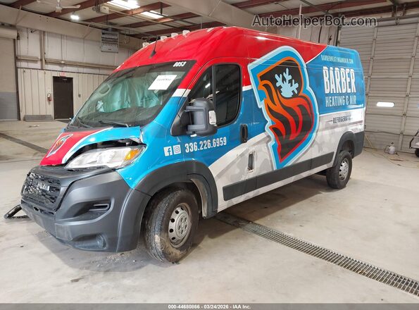 3C6LRVDG3PE525599 2023 RAM PROMASTER 2500 Blue Առջևի ձախ երեք քառորդ տեսարան