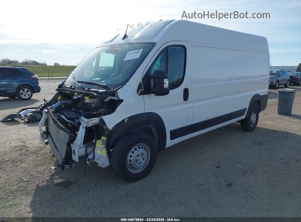 3C6LRVDG9SE554906 2025 RAM PROMASTER 2500 White წინა მარცხენა ხედი სამი მეოთხედიდან