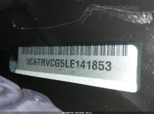 3C6TRVCG5LE141853 2020 RAM PROMASTER 2500 White Вид підкапотного простору