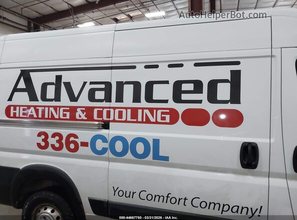 3C6TRVCG5LE141853 2020 RAM PROMASTER 2500 White Вид задньої частини салону