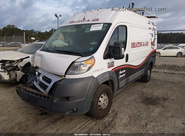 3C6TRVCGXJE101202 2018 RAM PROMASTER 2500 White წინა მარცხენა ხედი სამი მეოთხედიდან