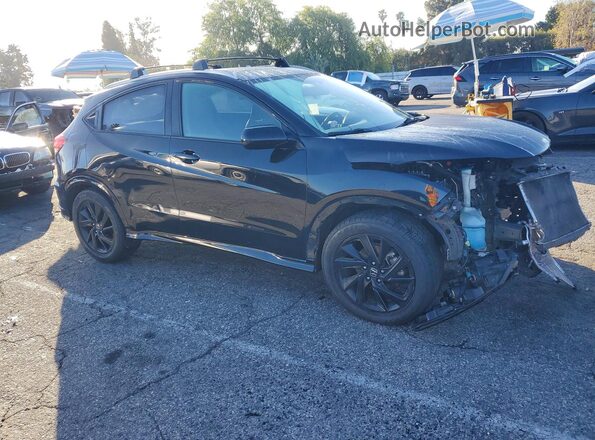 3CZRU5H12MM708270 2021 HONDA HR-V Black Przód prawy