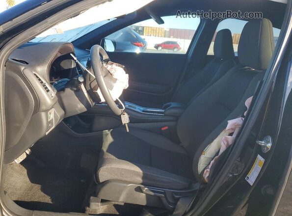 3CZRU5H12MM708270 2021 HONDA HR-V Black Widok wnętrza z przodu