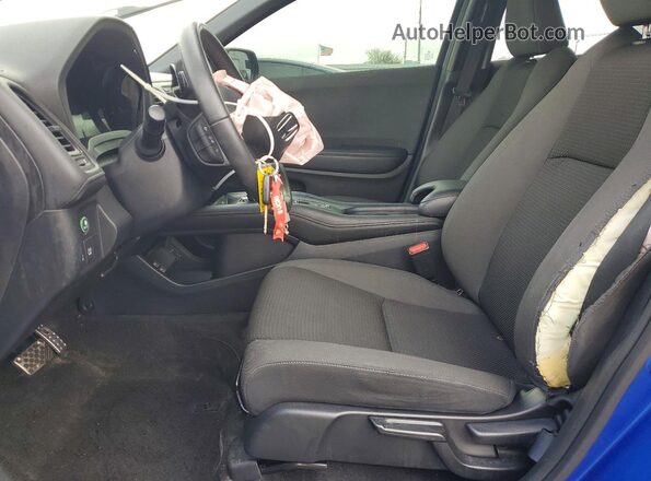 3CZRU5H17MM718387 2021 HONDA HR-V Blue Вид салону спереду