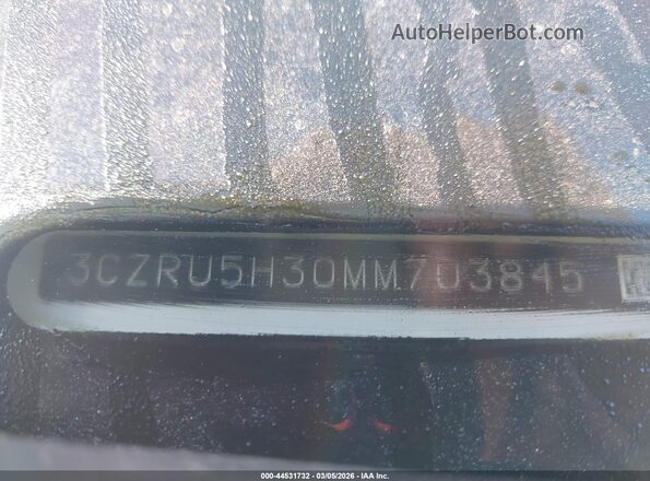 3CZRU5H30MM703845 2021 HONDA HR-V White Widok komory silnika