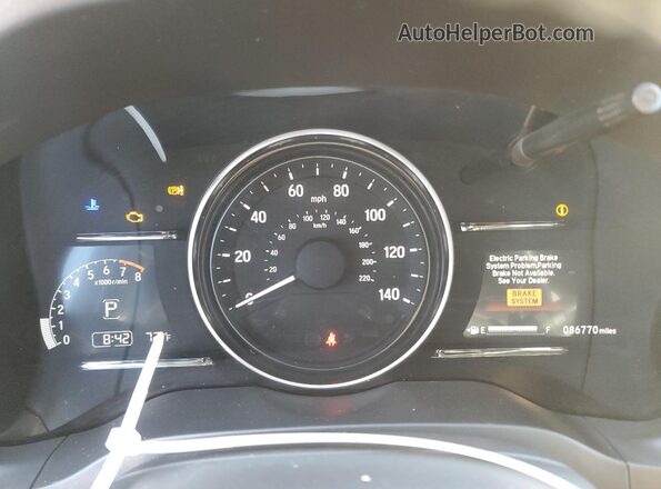 3CZRU5H73MM712588 2021 HONDA HR-V Black ხელსაწყოთა პანელის ხედი