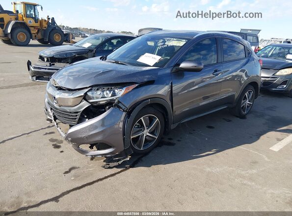 3CZRU5H74MM704631 2021 HONDA HR-V Gray წინა მარცხენა ხედი სამი მეოთხედიდან