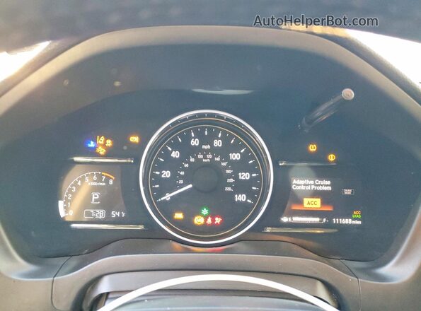 3CZRU5H7XLM703076 2020 HONDA HR-V White Սարքավորումների վահանակի տեսք