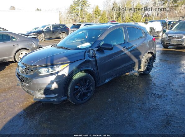 3CZRU6H18MM714824 2021 HONDA HR-V Gray Przód lewy