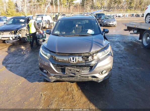 3CZRU6H18MM714824 2021 HONDA HR-V Gray Widok wnętrza z tyłu