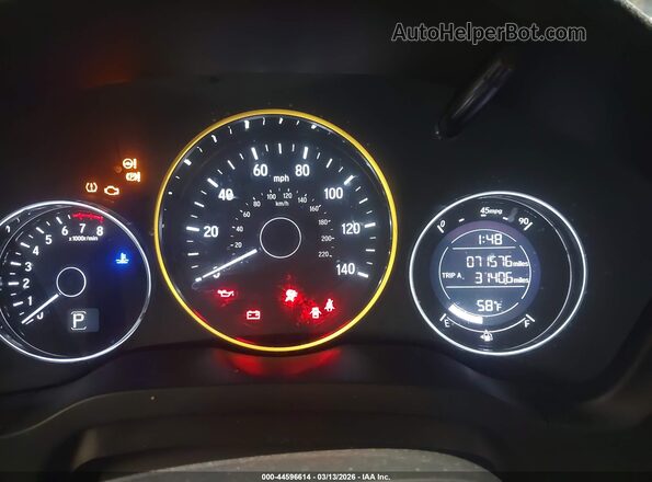 3CZRU6H19LM719545 2020 HONDA HR-V Black Вид задніх сидінь