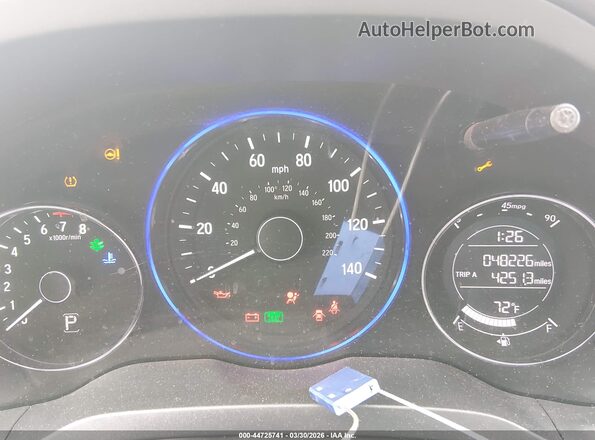 3CZRU6H32JM722995 2018 HONDA HR-V White უკანა სავარძლების ხედი