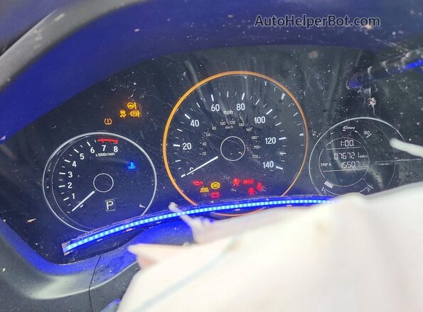 3CZRU6H33MM756285 2021 HONDA HR-V Gray Вид щитка приладів