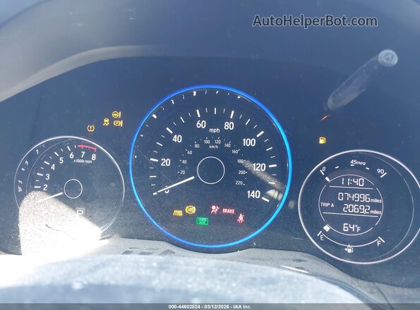 3CZRU6H36MM756149 2021 HONDA HR-V Gray Vista de los asientos traseros