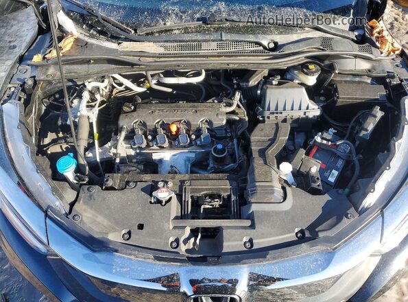 3CZRU6H37MM721314 2021 HONDA HR-V Black Widok wnętrza z tyłu