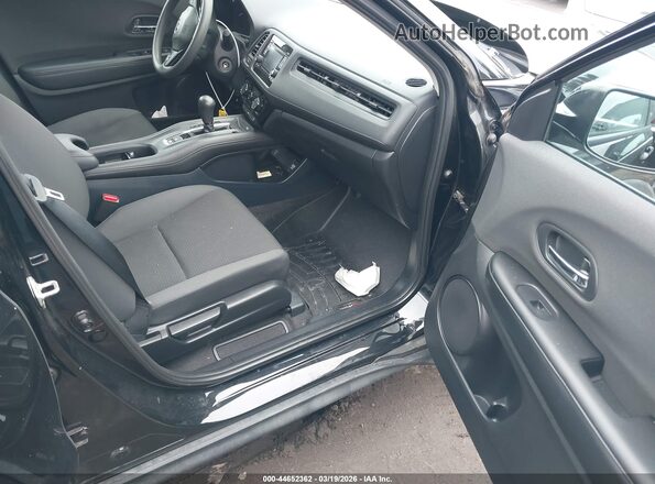 3CZRU6H3XKG715261 2019 HONDA HR-V Black Widok wnętrza z przodu