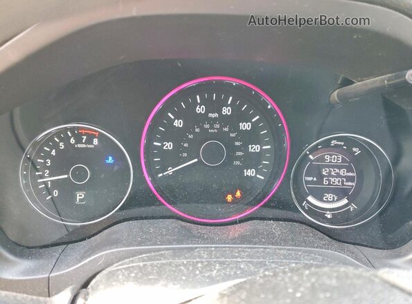 3CZRU6H50JM723595 2018 HONDA HR-V White Widok zestawu wskaźników