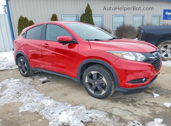 3CZRU6H51JG713060 2018 HONDA HR-V Red Հետևի աջ