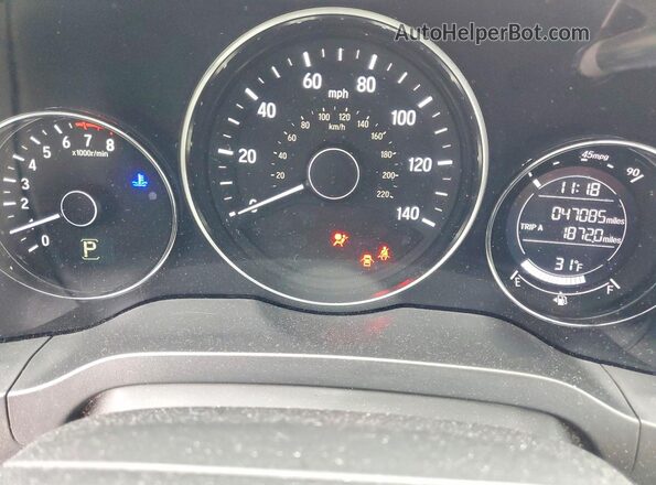 3CZRU6H51JG713060 2018 HONDA HR-V Red Առջևի վահանակի տեսք