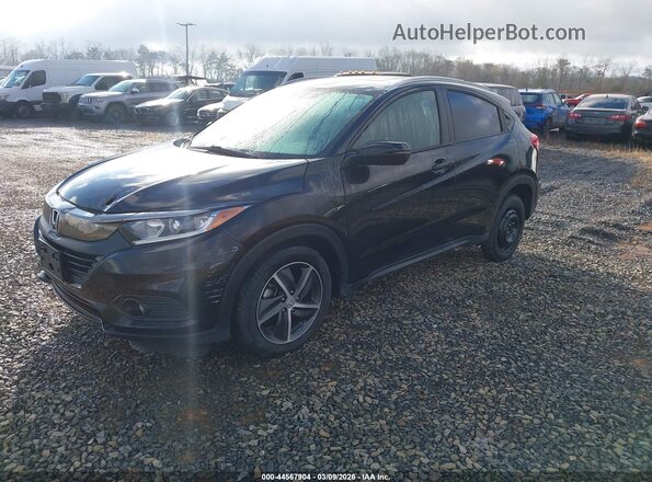 3CZRU6H52MM754142 2021 HONDA HR-V Black Vista tres cuartos delantera izquierda